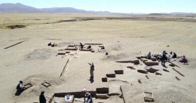 The Wilamaya Patjxa archeological site in Peru produced human remains showing that the diets of early people of the Andes were primarily composed of plant materials. CREDIT: Randy Haas
