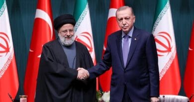 Iran's President Ebrahim Raisi with Turkey's President Recep Tayyip Erdogan. Photo Credit: Tasnim News Agency