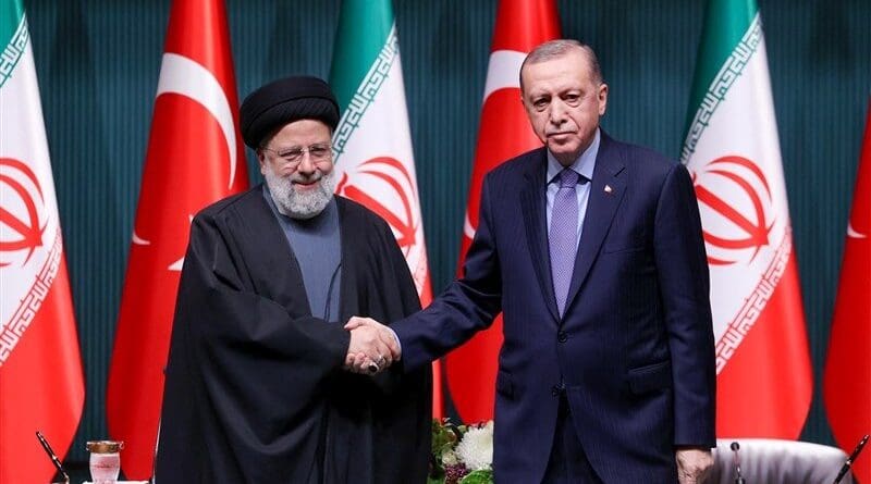 Iran's President Ebrahim Raisi with Turkey's President Recep Tayyip Erdogan. Photo Credit: Tasnim News Agency