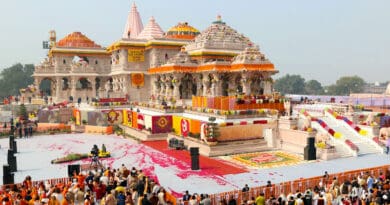 Pran Pratishtha ceremony of Shree Ram Janmaboomi Temple (Ram Mandir) in Ayodhya, Uttar Pradesh, India on January 22, 2024. Photo Credit: India PM Office