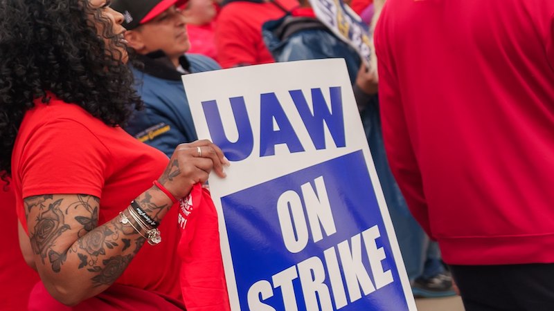 United Auto Workers strike in 2023. Photo Credit: The White House