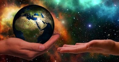 sustainability earth globe hands