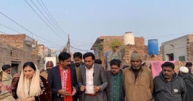 Minority Rights Activist Joseph Jansen and Akmal Bhatti, Chairman of Minority Alliance Pakistan (MAP), visit Jaranwala (photo supplied)