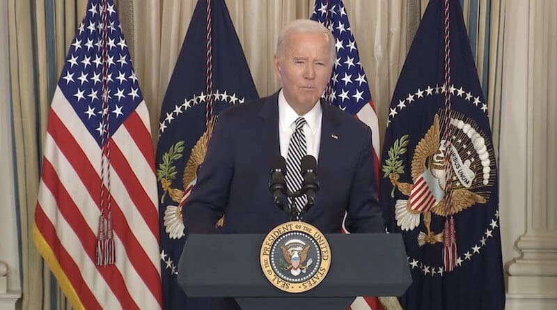 US President Joe Biden. Photo Credit: White House video screenshot