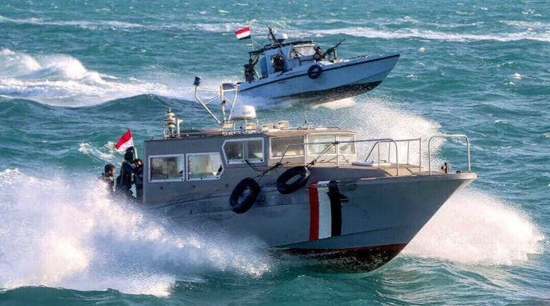 Houthi militia patrolling Red Sea. Photo Credit: Fars News Agency