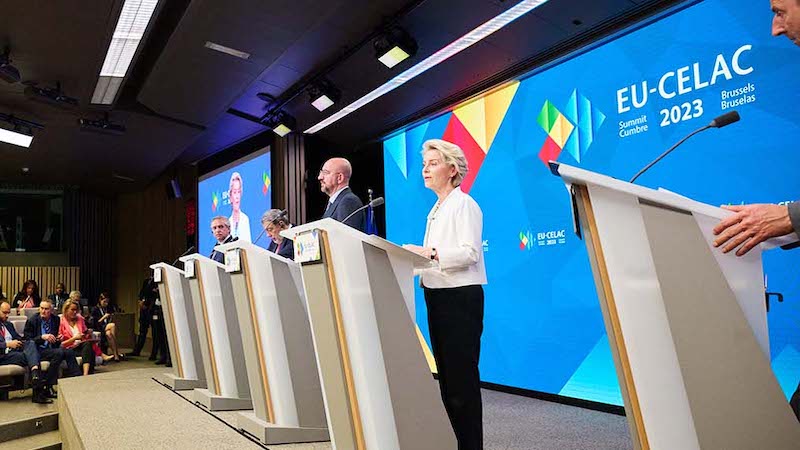 Participation of Ursula von der Leyen, President of the European Commission, in the EU/CELAC 2023 Summit. Photo: Dati Bendo for CE - Audiovisual Service. © European Union.