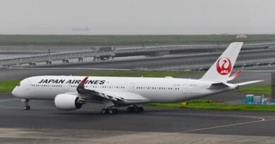 File photo of a Japan Airlines Airbus A350. Photo Credit: Steven Byles, Wikimedia Commons