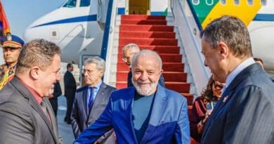 Brazil's President Luiz Inácio Lula da Silva arrives in Cairo, Egypt. Photo Credit: Ricardo Stuckert/PR, Abr