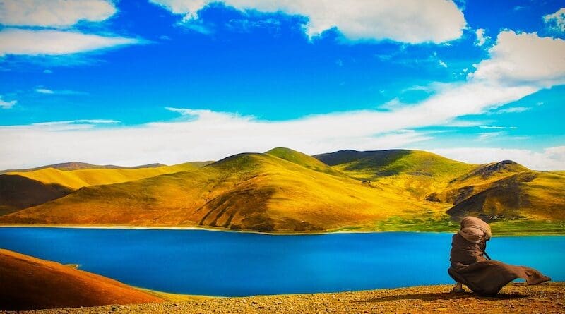 tibet lake Qingzang Plateau