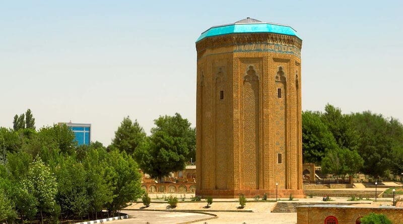 The Momine Khatun Mausoleum, also known as the Atabek Dome, located in the city of Nakhchivan of the Nakhchivan Autonomous Republic in Azerbaijan.