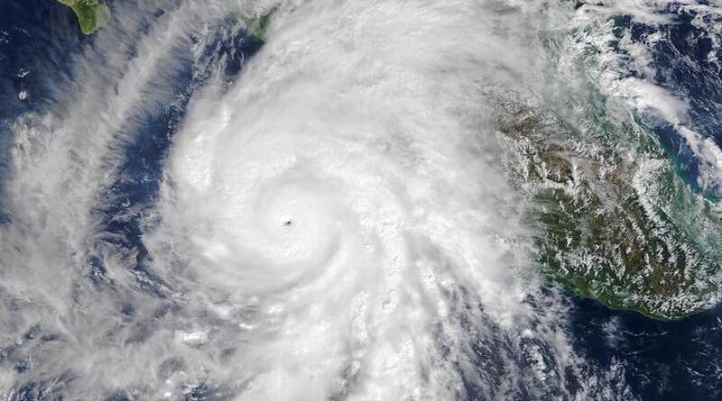 Hurricane Patricia over the eastern Pacific Ocean. CREDIT: NASA