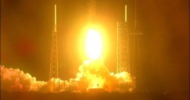 NASA’s Plankton, Aerosol, Climate, ocean Ecosystem (PACE) satellite launched aboard a SpaceX Falcon 9 rocket at 1:33 a.m. EST, Feb. 8, 2024, from Space Launch Complex 40 at Cape Canaveral Space Force Station in Florida. From its orbit hundreds of miles above Earth, PACE will study microscopic life in the oceans and microscopic particles in the atmosphere to investigate key mysteries of our planet’s interconnected systems. Photo Credit: NASA