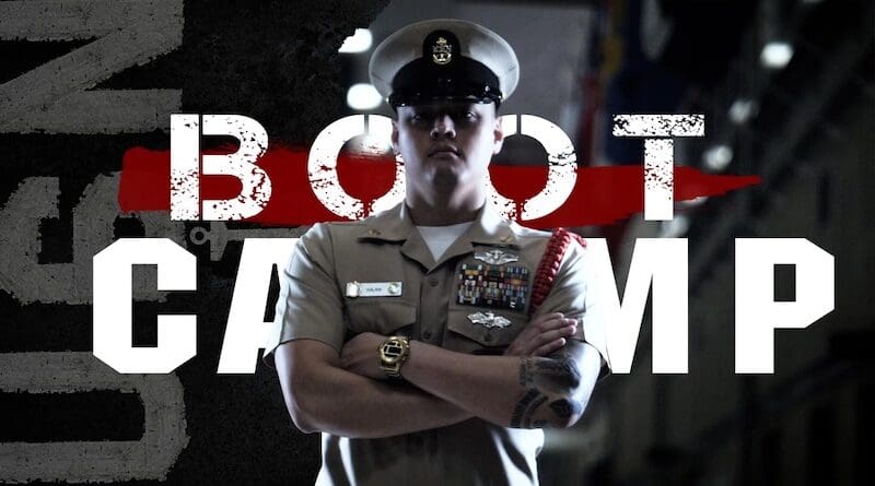 Graphic for Navy Boot Camp: Photo by Nathan Quinn, Navy Production Division - Defense Media Activity