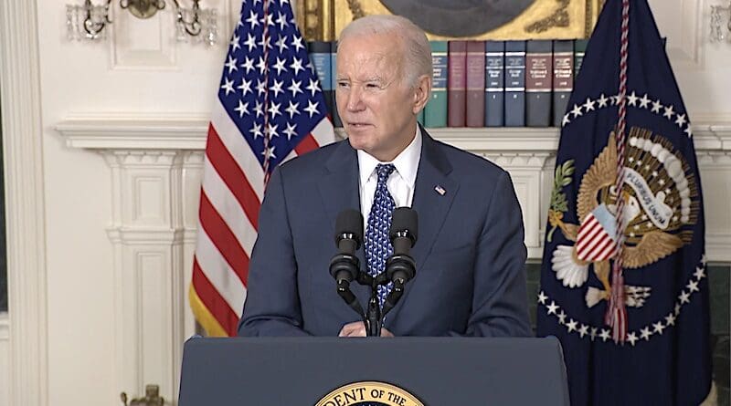 US President Joe Biden. Photo Credit: White House video screenshot