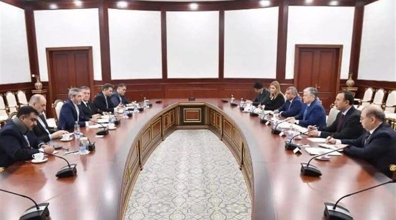 Diplomats from Iran and Uzbekistan meet in Tashkent. Photo Credit: Tasnim News Agency