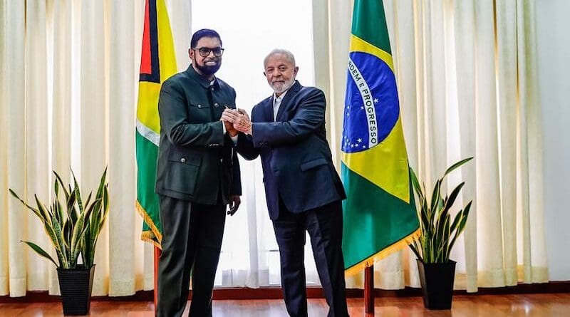 President of Guyana, Irfaan Ali, with Brazil's President Luiz Inácio Lula da Silva. Photo Credit: Ricardo Stuckert, PR, ABr