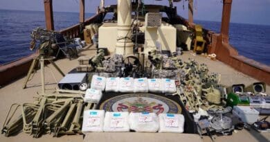 Iranian weapons shipment intended for Houthis confiscated by CENTCOM. Photo Credit: CENTCOM