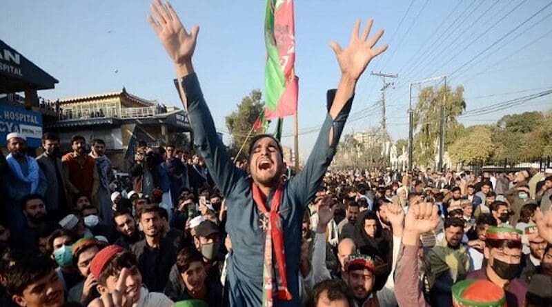 Supporters of Pakistan’s PTI political party. Photo Credit: Mehr News Agency