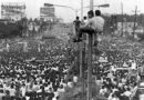 An iconic photo of the People Power Revolution in the Philippines in February 1986 showing hundreds of thousands of people filling up Epifanio de los Santos Avenue (EDSA). Photo Credit: Joey de Vera, Wikipedia Commons