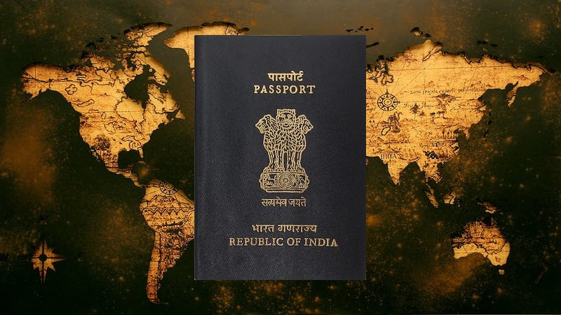 india passport map travel