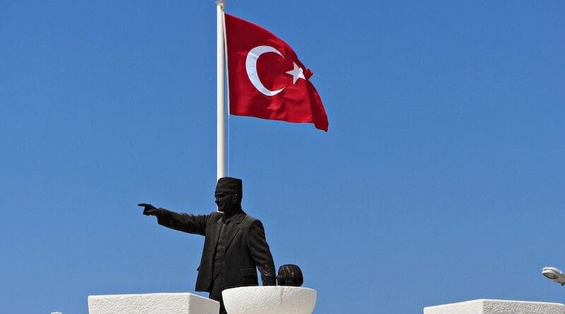 Turkey Flag statue