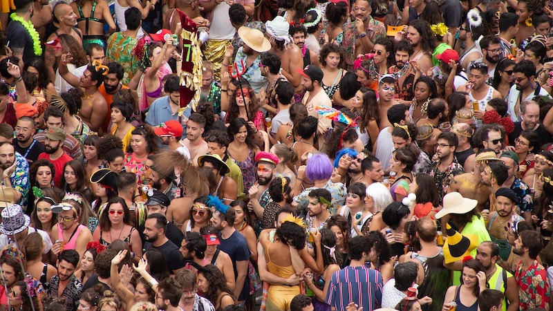 brazil people crowd carnival
