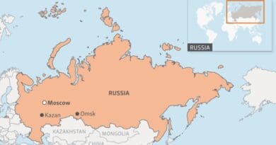 Map of Russia. Credit: RFE/RL