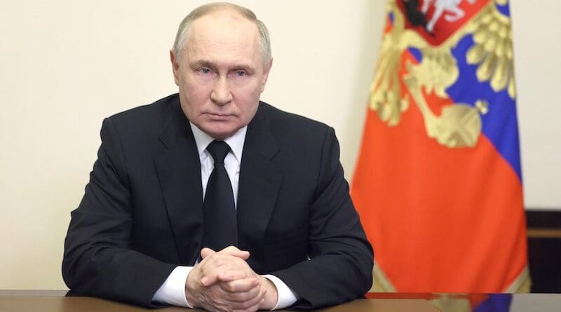 Russia's President Vladimir Putin in address to citizens of Russia. Photo Credit: Kremlin.ru