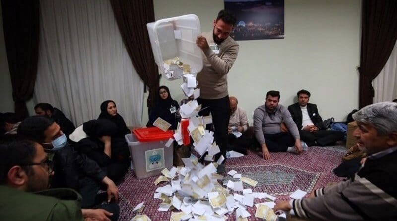 Vote counting in Iran. Photo Credit: Tasnim News Agency