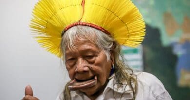 Leader of the Kayapó ethnic group, Chief Raoni Metuktire. Photo Credit: Antonio Cruz, Agencia Brasil