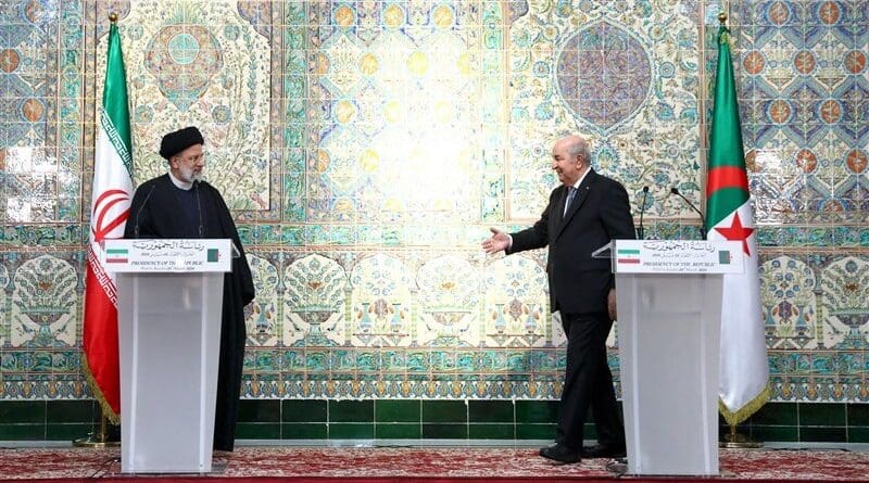 Iran's President Ebrahim Raisi with Algeria's President Abdelmadjid Tebboune. Photo Credit: Tasnim News Agency