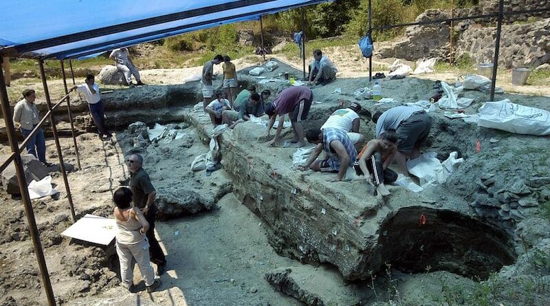 Dmanisi excavation site. Photo Credit: Georgian National Museum, Wikipedia Commons