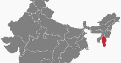 Location of Mizoram in India. Credit: Wikipedia Commons