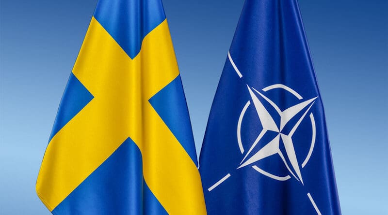 Flags of Sweden and NATO. Photo Credit: NATO