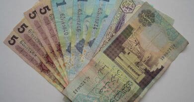 Libyan dinars banknotes money currency