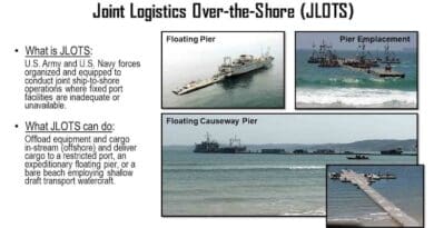 The Defense Department announced it would implement a Joint Logistics Over-the-Shore capability from the Mediterranean Sea to provide logistics access to Gaza. The capability will allow for the distribution of humanitarian supplies in Gaza, including as many as two million meals a day. Credit: DOD screenshot