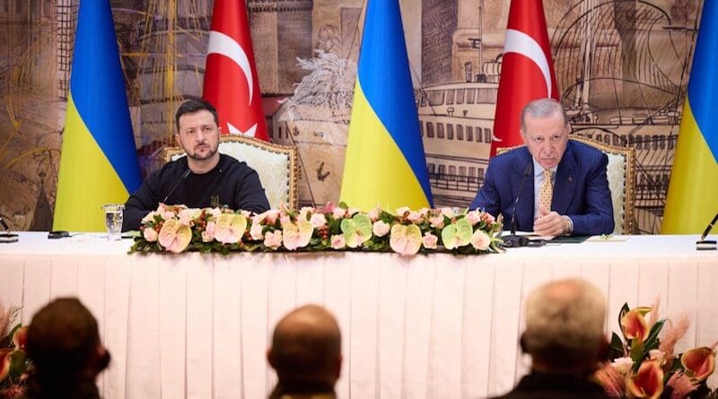 Ukraine's President Volodymyr Zelenskyy with Turkey's President Recep Tayyip Erdoğan. Photo Credit: Ukraine Presidential Press Service