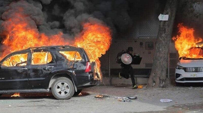 File photo of violent protest in Haiti. Photo Credit: Tasnim News Agency