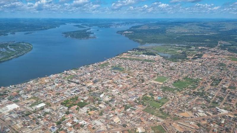 A partial view of the city of Altamira, Pará, in August 2022, with the Xingu River in the background CREDIT: Igor Cavallini Johansen