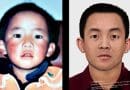 Picture of Gedhun Choekyi Nyima before his abduction at 6 years of age (left), and a forensic image of him at 30 years of age (right), by Tim Widden. Photo Credit: Central Tibetan Administration, Wikipedia Commons