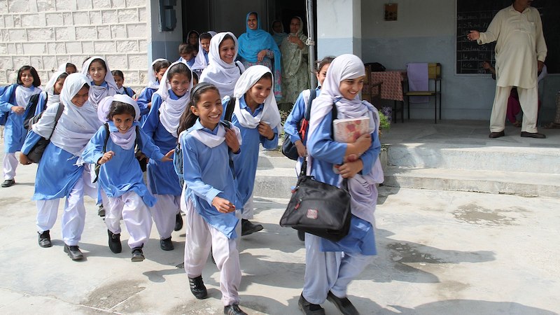 Schoolgirls in Pakistan. Photo Credit: Vicki Francis/Department for International Development, United Kingdom, Wikimedia Commons