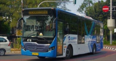 An electric bus in Indonesia. Photo Credit: Tni fans111, Wikipedia Commons