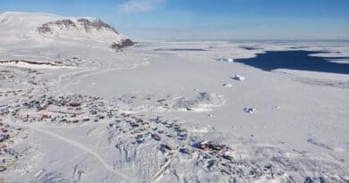 Sea ice in Disko Bay, Greenland, 20. March 2023 CREDIT: Lars Henrik Smedsrud