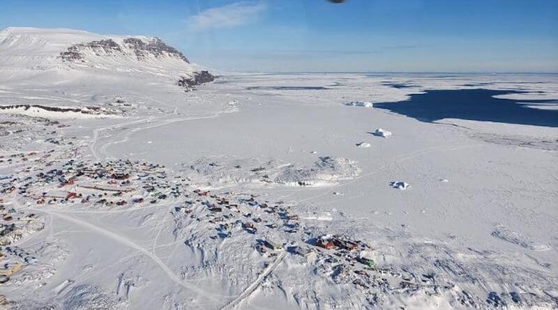 Sea ice in Disko Bay, Greenland, 20. March 2023 CREDIT: Lars Henrik Smedsrud