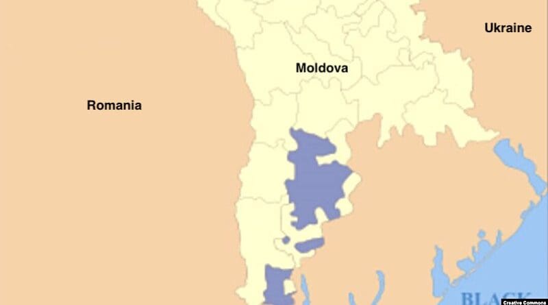 Location of Gagauzia in Moldova