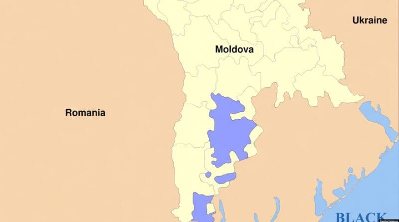 Location of Gagauzia in Moldova