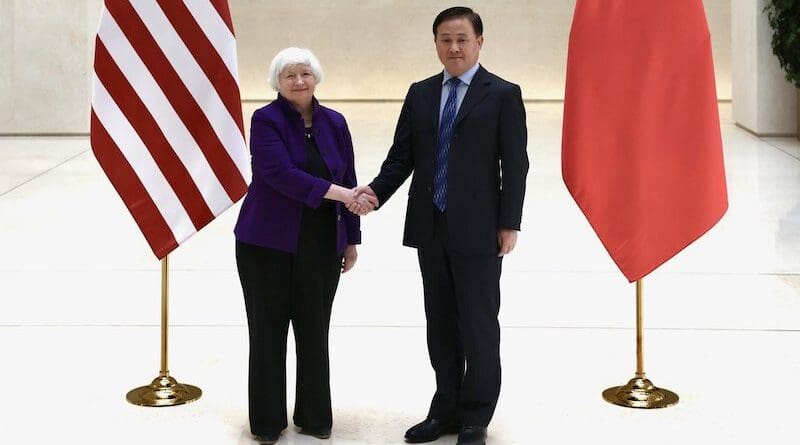 U.S. Treasury Secretary Janet Yellen with Governor of the People's Bank of China (PBC) Pan Gongsheng. Photo Credit: US Treasury, X
