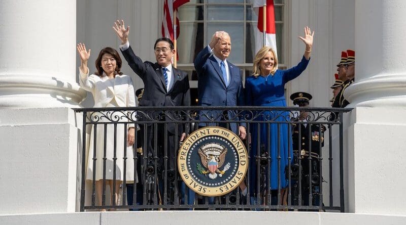 Japan's Prime Minister Fumio Kishida with US President Joe Biden. Photo Credit: POTUS, X