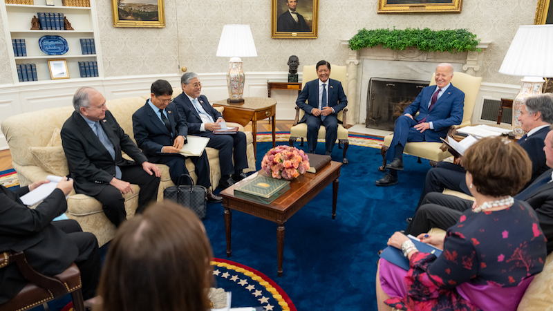 Philippine President Ferdinand "Bongbong" Marcos with US President Joe Biden. Photo Credit: POTUS, X