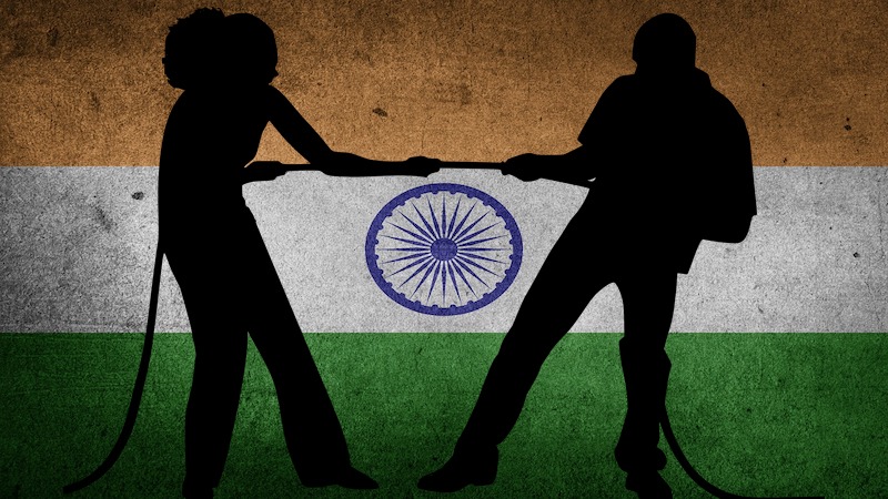 india argue disagree flag